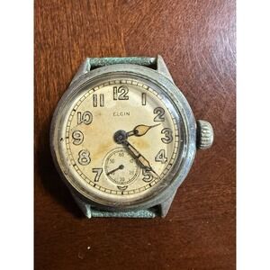 Vintage Elgin WWII ORD DEPT U.S.A OF-149768 Military Watch  AS IS FOR REPAIR